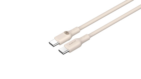 Kabel Havit Typ C CB6284 2.0m (beżowy) - Galeria zdjęcie 2