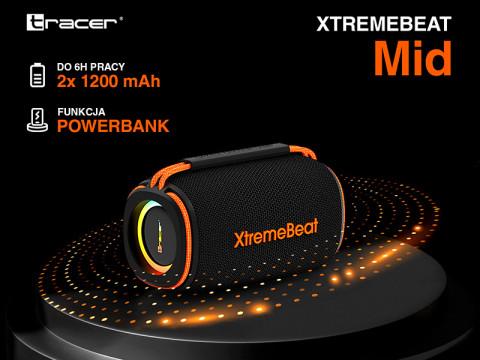 TRACER GŁOŚNIK TWS XTREMEBEAT MID BLUETOOTH RGB - Galeria zdjęcie 9