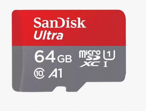 SANDISK ULTRA microSDXC 64GB 140MB/s + SD ADAPTER - Galeria zdjęcie 1