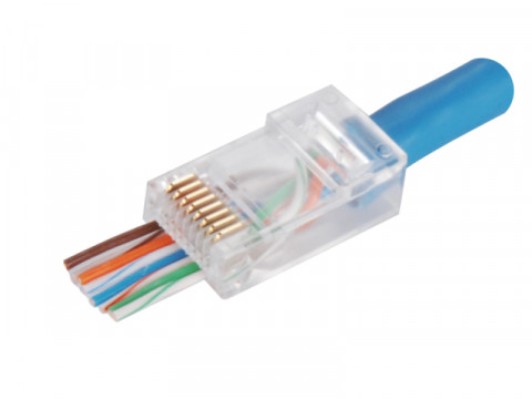 Alantec-Wtyk przelotowy RJ45 UTP kat.6 (op.100 szt) - Galeria zdjęcie 2