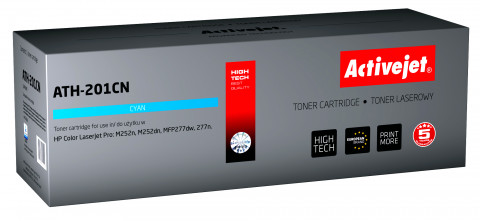 Activejet ATH-201CN Toner do drukarki HP, Zamiennik HP 201A CF401A; CRG045 Supreme; 1400 stron; błękitny. - Galeria zdjęcie 1