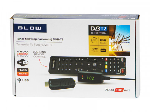 BLOW TUNER DVB-T2 7000FHD MINI H.265 - Galeria zdjęcie 4