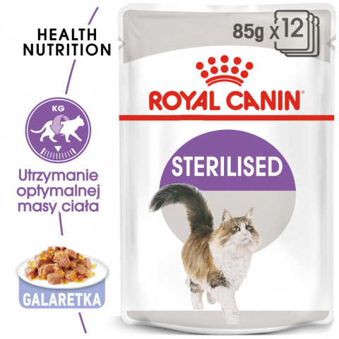 ROYAL CANIN FHN Sterilised w galaretce - mokra karma dla kota dorosłego - 12x85g - Galeria zdjęcie 4