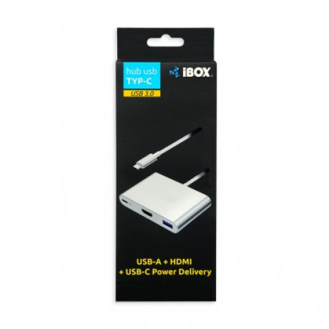 HUB I-BOX USB TYPE-C POWER DELIVERY + HDMI + USB A - Galeria zdjęcie 4