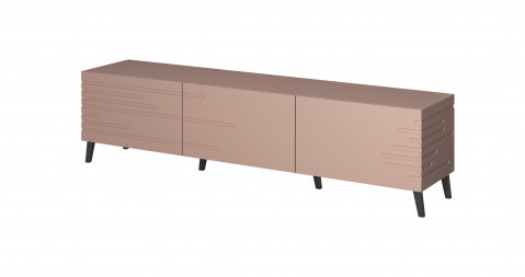 Szafka RTV NOVA 186x40x48 róż mat - Galeria zdjęcie 1
