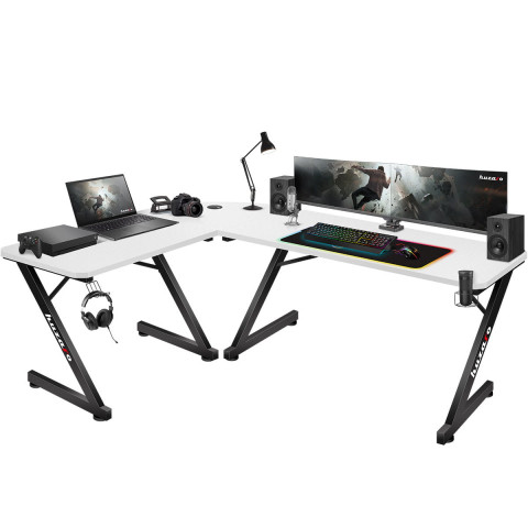 Biurko gamingowe Huzaro Hero 7.0 White - Galeria zdjęcie 1