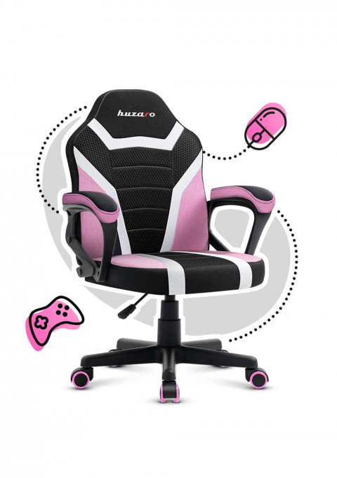 Fotel gamingowy dla dziecka HZ-Ranger 1.0 pink msh - Galeria zdjęcie 3
