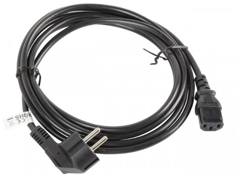 Lanberg kabel zasilający vde cee 7/7 -> c13 3m ca-c13c-11cc-0030-bk - Galeria zdjęcie 3