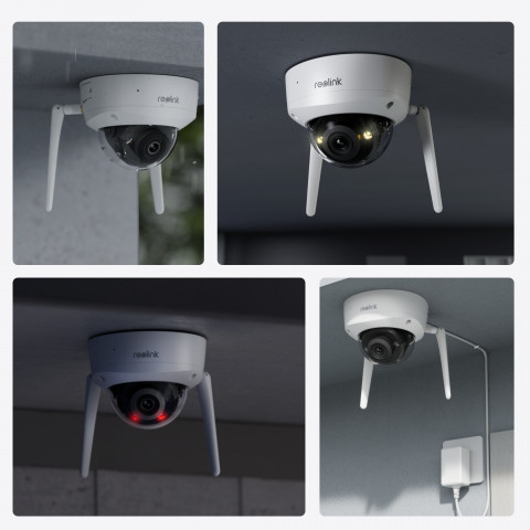 Reolink | Kamera wandaloodporna 4K Ultra HD IK10 | W437 | Kopuła | 8 MP | 2,7-13,5 mm | Stopień ochrony IP67 | H.265 | Micro SD, maks. 256 GB - Galeria zdjęcie 2