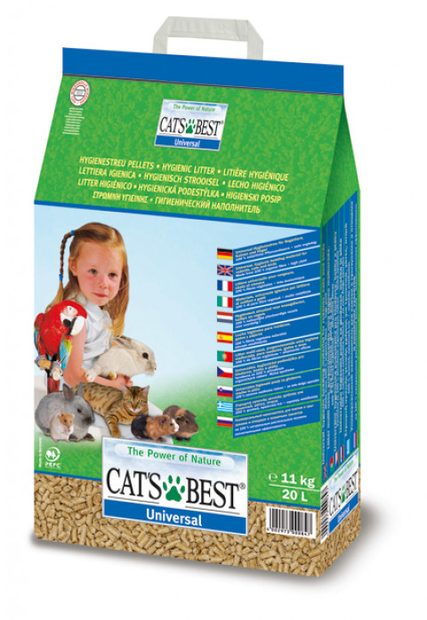 JRS CAT'S BEST Universal - żwirek drewniany pellet - 20 L - Galeria zdjęcie 1