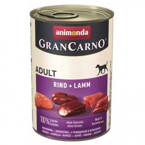 ANIMONDA Grancarno Adult wołowina i jagnięcina - mokra karma dla psa - 400 g - Galeria zdjęcie 1