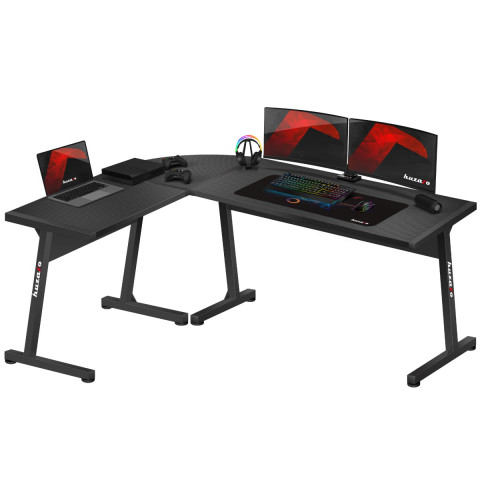 Biurko gamingowe Huzaro Hero 6.0 Black - Galeria zdjęcie 1