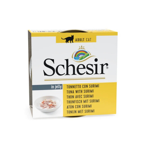 SCHESIR dla kotów Adult w Galarecie Tuńczyk z Surimi 85g - Galeria zdjęcie 1