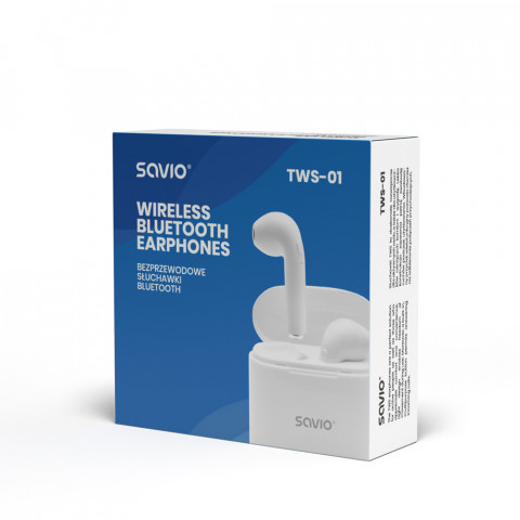 SAVIO BEZPRZEWODOWE SŁUCHAWKI BLUETOOTH TWS-01 - Galeria zdjęcie 4