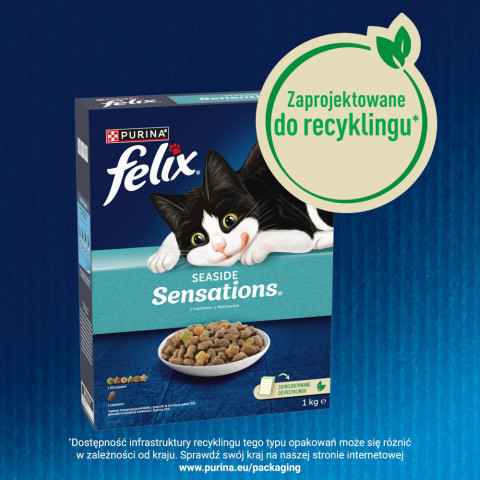 PURINA Felix Seaside Sensations Łosoś i warzywa - sucha karma dla kota - 1kg - Galeria zdjęcie 5