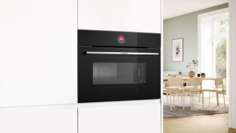 Piekarnik kompaktowy z funkcją mikrofali BOSCH CMG7241B1 czarny - Galeria zdjęcie 5