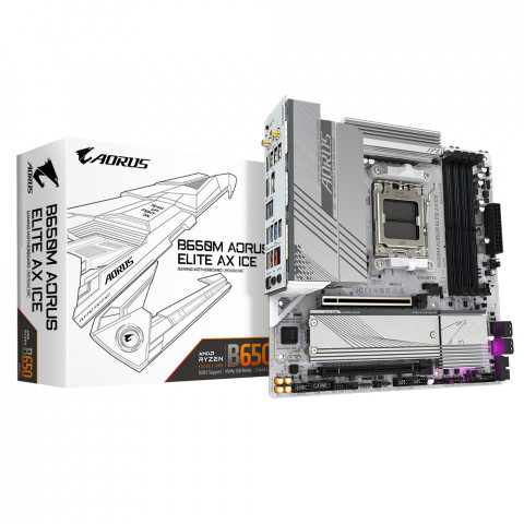 Płyta główna Gigabyte B650M AORUS ELITE AX ICE - Galeria zdjęcie 1