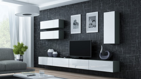 Zestaw meblowy VIGO 13 szary/biały połysk - Galeria zdjęcie 1