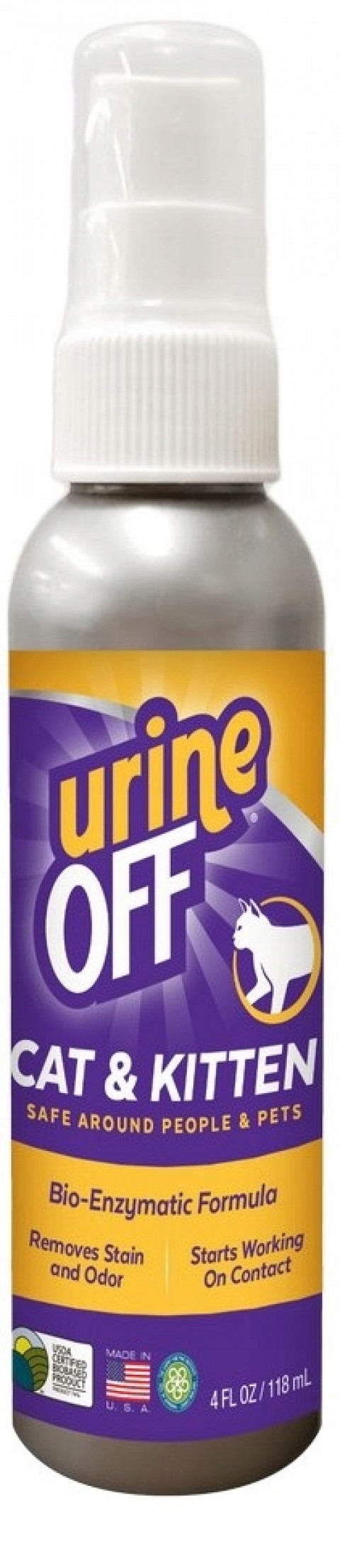 urineOFF Cat & Kitten - spray do usuwania plam moczu - 118ml - Galeria zdjęcie 1