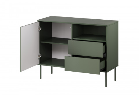 Komoda 1D2S TRESSE 100x40x75 zieleń mat - Galeria zdjęcie 2