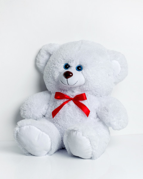 Miś TOMMY 65cm biały - Galeria zdjęcie 1