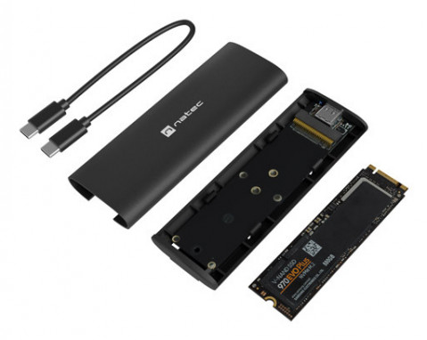 OBUDOWA SSD ZEWNĘTRZNA NATEC RHINO M.2 NVME LITE USB-C 3.1 GEN 2 ALUMINIUM - Galeria zdjęcie 4