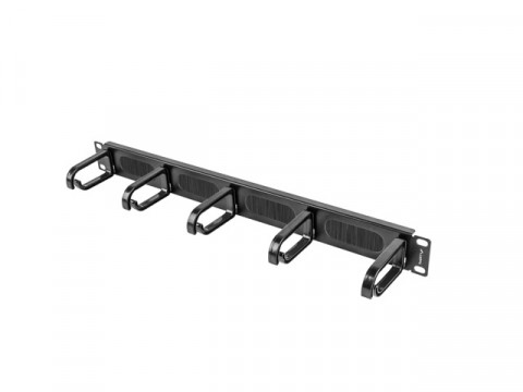 Lanberg organizer kabli 19" (1u, typ b, czarny) ak-1203-b - Galeria zdjęcie 3