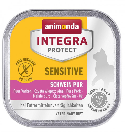 ANIMONDA Integra Protect Adult Sensitive Wieprzowina - mokra karma dla kota - 100g - Galeria zdjęcie 1
