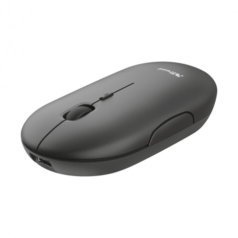 Mysz TRUST Puck Rechargeable Wireless Ultra-Thin Black (24059) - Galeria zdjęcie 1