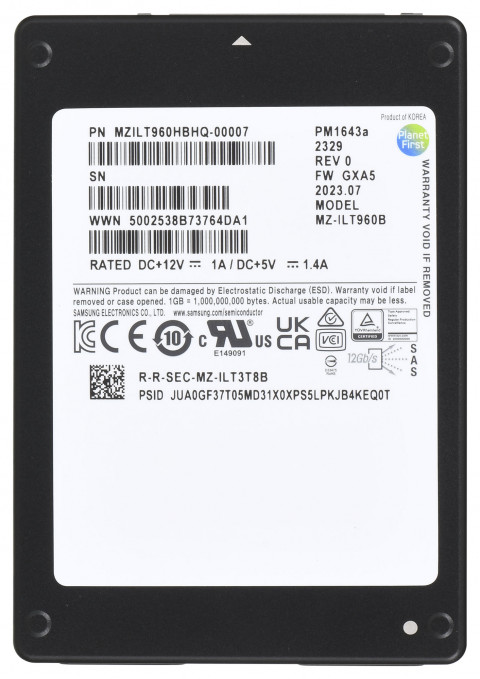 Samsung PM1643a 960GB 2.5" SAS MZILT960HBHQ-00007 - Galeria zdjęcie 3