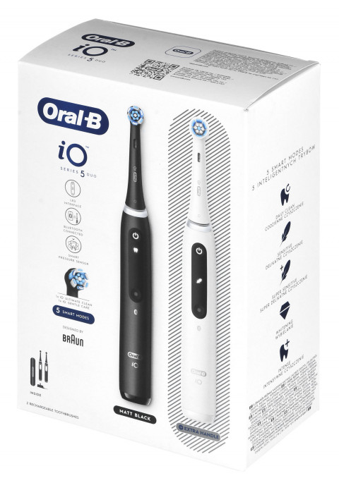 Braun Szczoteczka elek.Oral-B iO5 Duo Matt Black/Quite White - Galeria zdjęcie 18