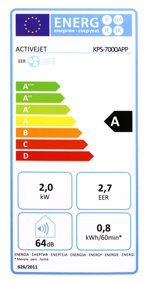 Klimatyzator przenośny Activejet KPS-7000APP - Galeria zdjęcie 17