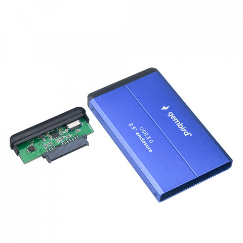 GEMBIRD OBUDOWA HDD/SSD USB 3.0 2.5" SATA NIEBIESK - Galeria zdjęcie 3