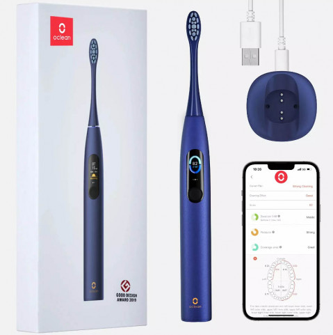 Szczoteczka soniczna Oclean X Pro (niebieski) - Galeria zdjęcie 4