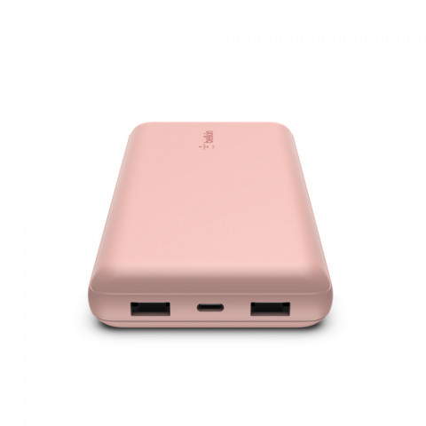 Powerbank Belkin BoostCharge Power Bank 20K 2xUSB-A + 1xUSB-C 20000mAh 15W Rose Gold - Galeria zdjęcie 3