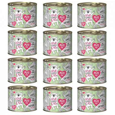 LOVE IS WHERE A CAT IS Indyk - mokra karma dla kota - 12x200g - Galeria zdjęcie 1