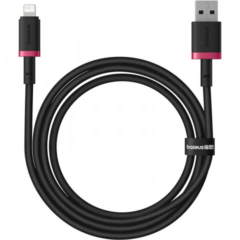 Kabel Baseus Dura 2.4A 1m (czerwono-czarny) - Galeria zdjęcie 1