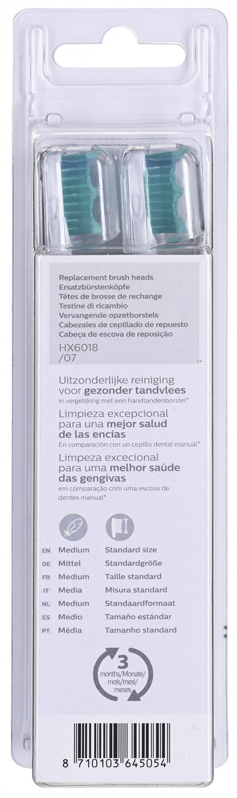 Główka szczoteczki PHILIPS HX6018/07 ProResults - Galeria zdjęcie 4