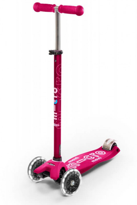 Micro Hulajnoga Maxi Deluxe LED Pink - Galeria zdjęcie 1