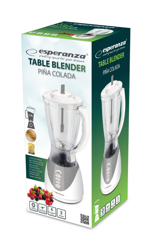 ESPERANZA BLENDER KIELICHOWY 350W 1,5L PINA COLADA - Galeria zdjęcie 2