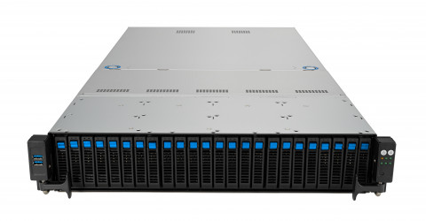 Platforma Asus Rack (2U) RS520A-E12-RS24U AMD Epyc 9004 (16x NVMe, 8x SATA/SAS, 2xM.2, 2xGPU, 2x10Gbe, IPMI, 1+1 1600W) - Galeria zdjęcie 3