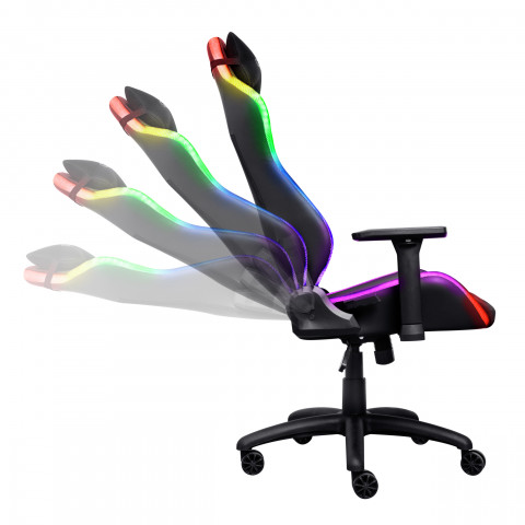 Fotel gamingowy TRUST GXT719 RUYA RGB czarne (25185) - Galeria zdjęcie 4