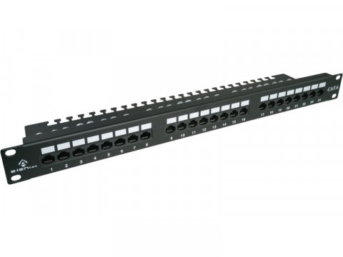 ALANTEC PATCH PANEL UTP KAT.6 24 PORTY LSA 1U - Galeria zdjęcie 1