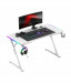 Biurko gamingowe Huzaro Hero 2.5 White RGB - Galeria zdjęcie 3
