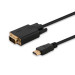 Kabel Savio CL-103 ( HDMI - VGA M-M PVC 1,8m drut czarny ) - Galeria zdjęcie 1