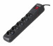 Listwa przeciwprzepięciowa Activejet 5gn/1,5m/cz (10A; 2300W) 1,5m; kolor czarny - Galeria zdjęcie 1