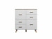 Komoda LOTTA 110 2D4S biały+ dąb sonoma - Galeria zdjęcie 1