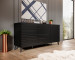 Komoda NOVA 155x40x72 czarny mat - Galeria zdjęcie 3