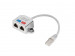 Lanberg adapter rozdzielacz lan rj45/2x rj45 ftp ad-0026-s - Galeria zdjęcie 2