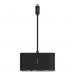 Hub Belkin USB-C Multimedia Adapter 4-in-1 Core Hub 1x4k HDMI/1xVGA/1xUSB-A/1xRJ45 Gigabit Black - Galeria zdjęcie 2